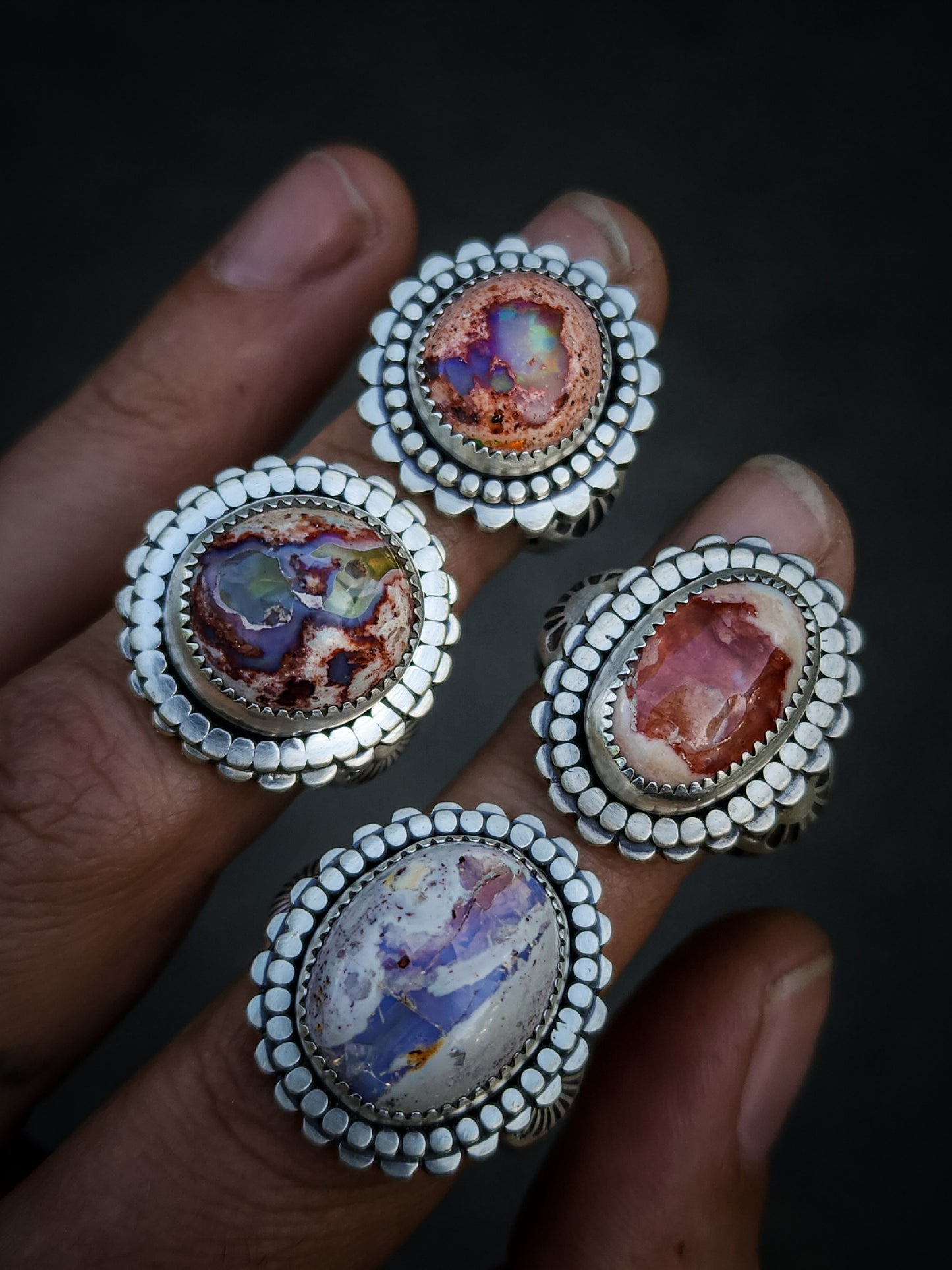 Flower Opal Ring no.1 || 7.5