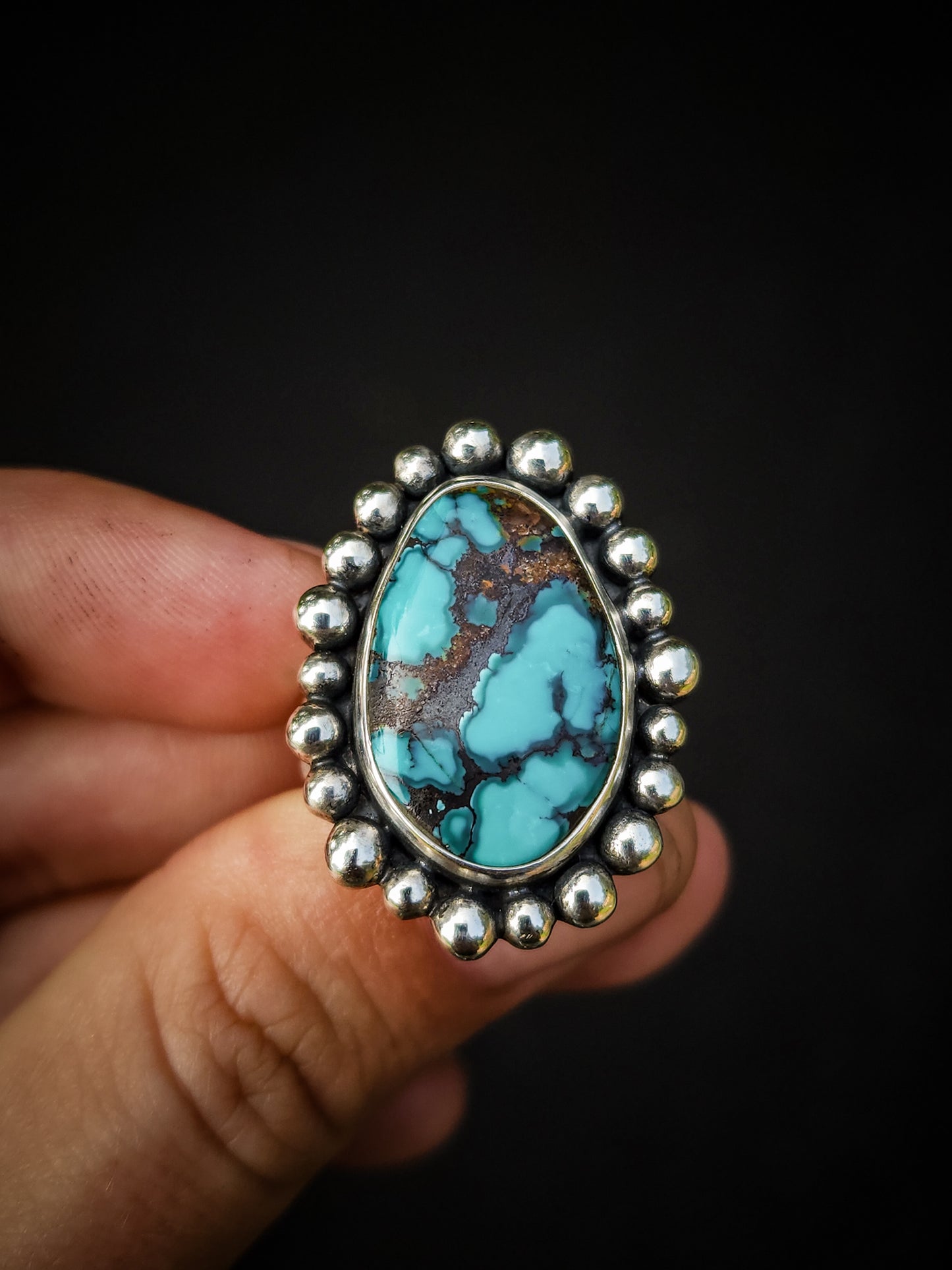 Statement Turquoise Ring || 10.5
