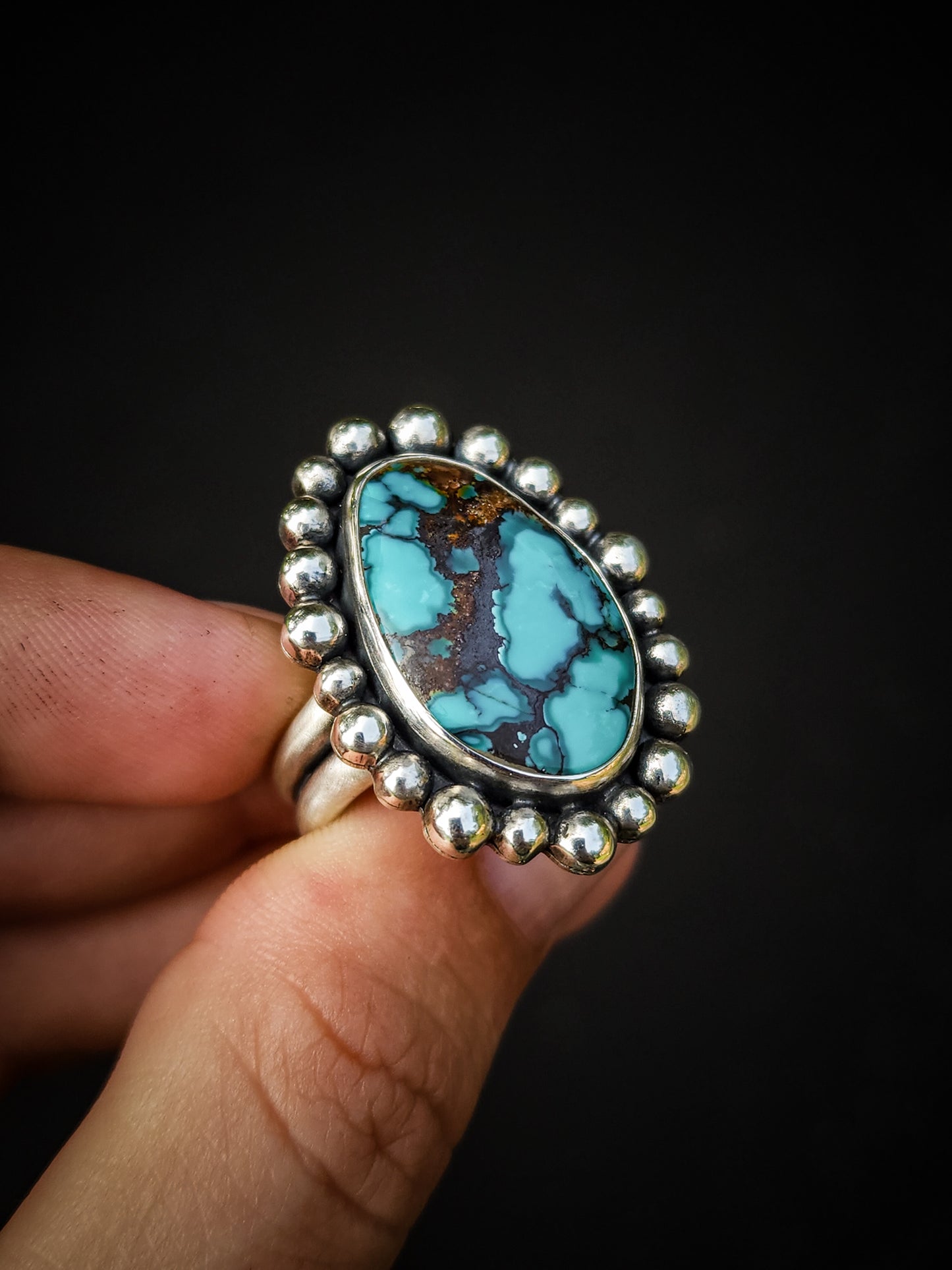 Statement Turquoise Ring || 10.5