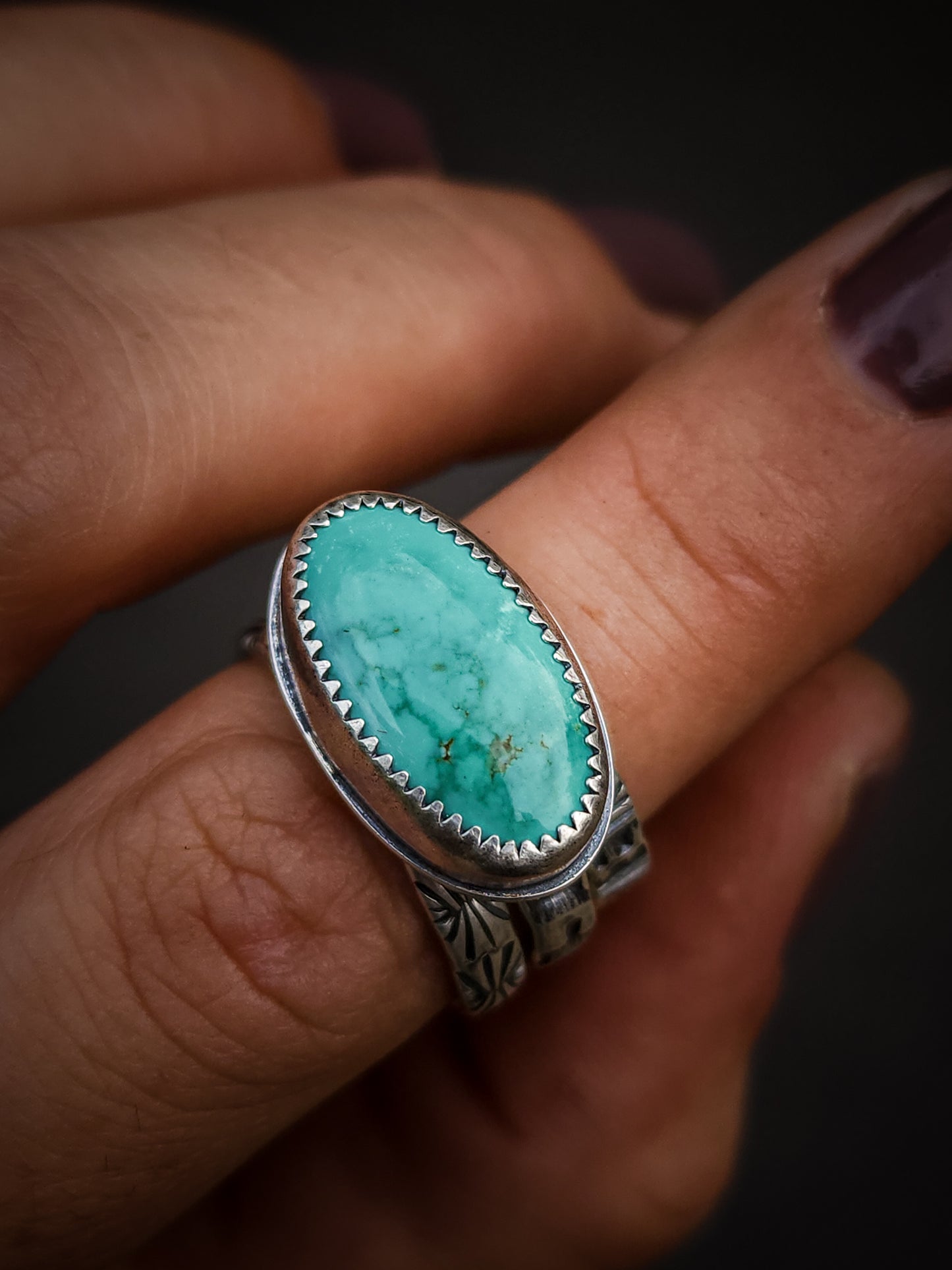 Stamped Stacking Ring no.5 || 8.5