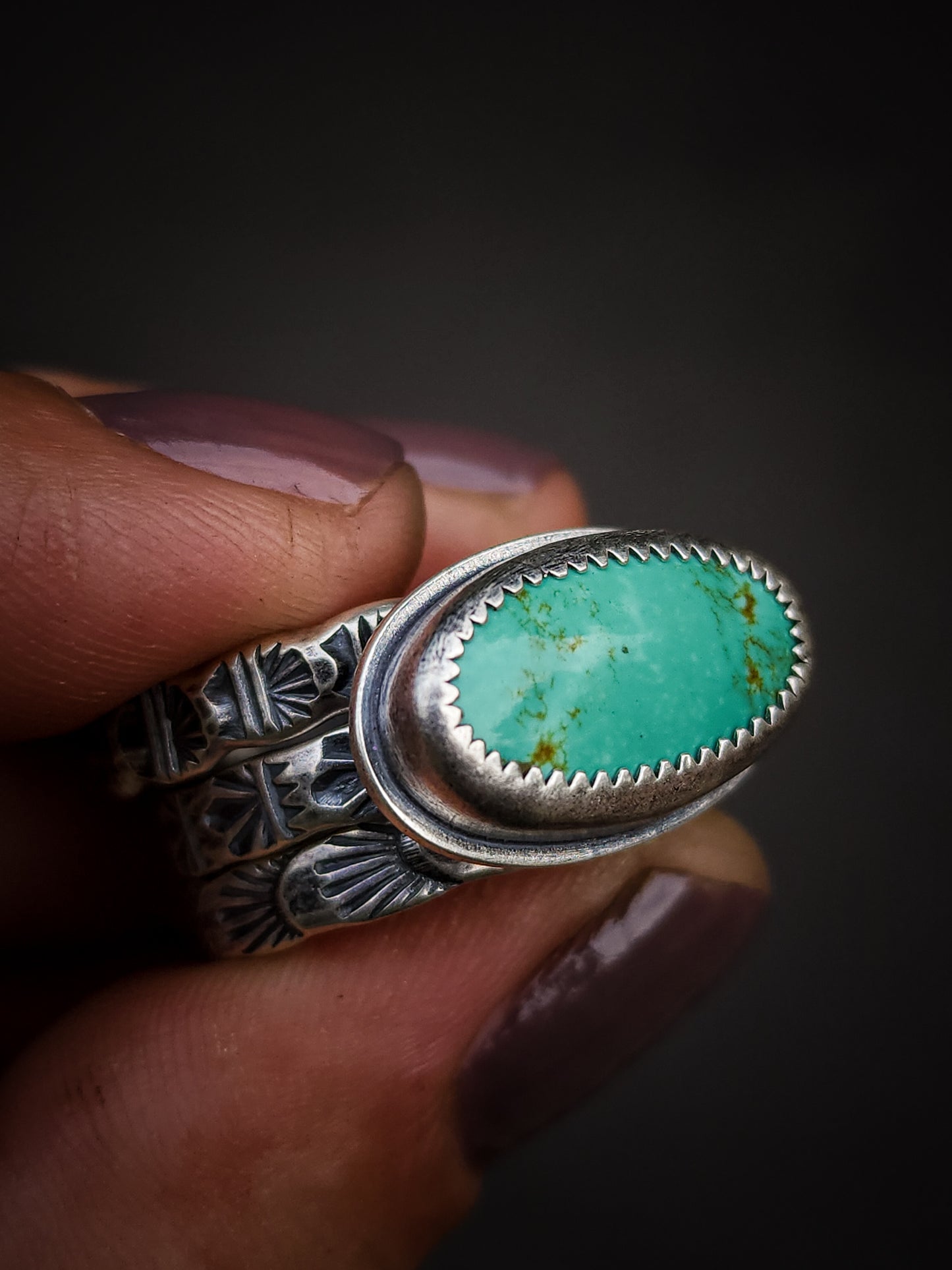 Stamped Stacking Ring no.6 || 9