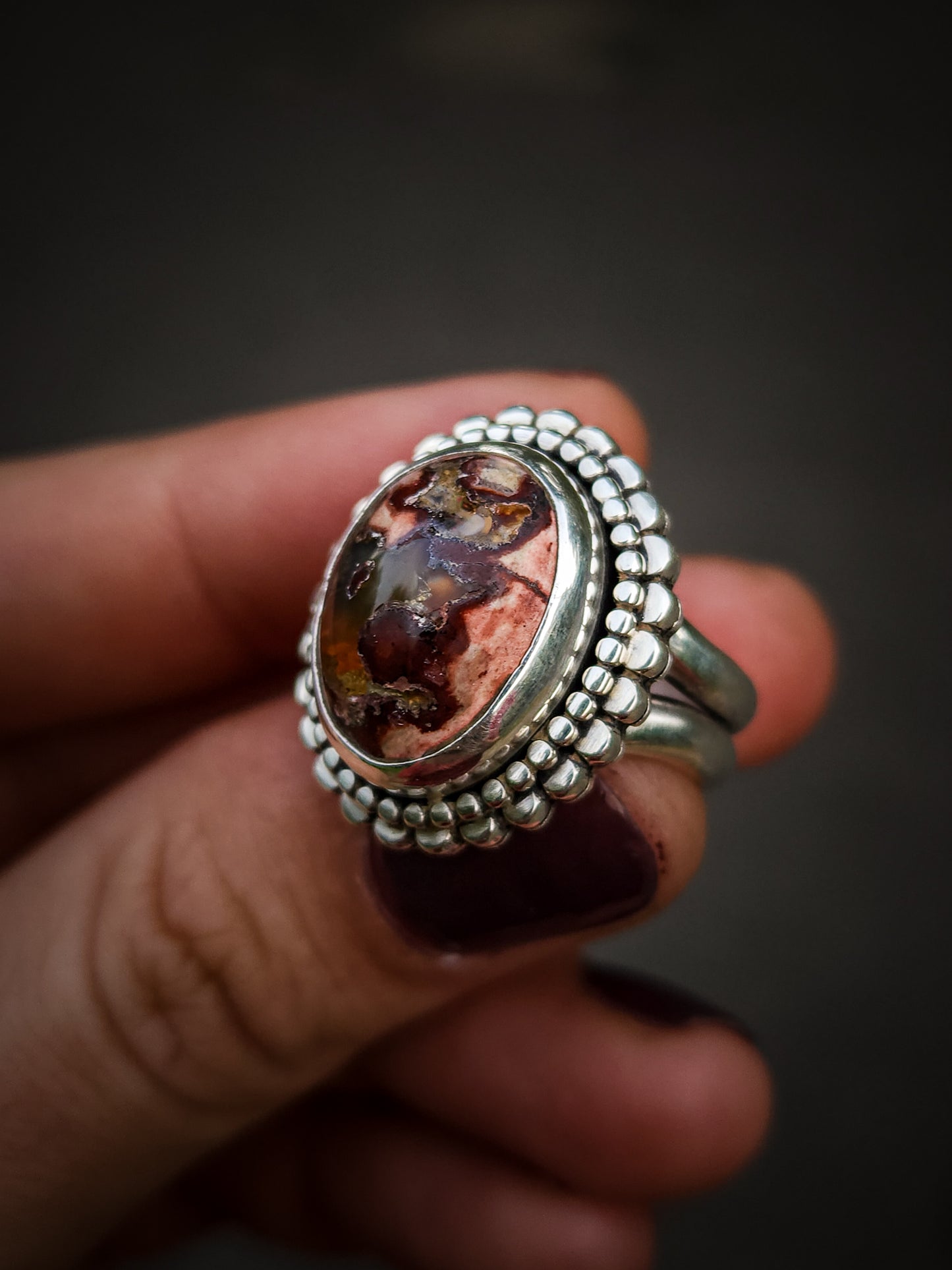 Flower Opal Ring || 8
