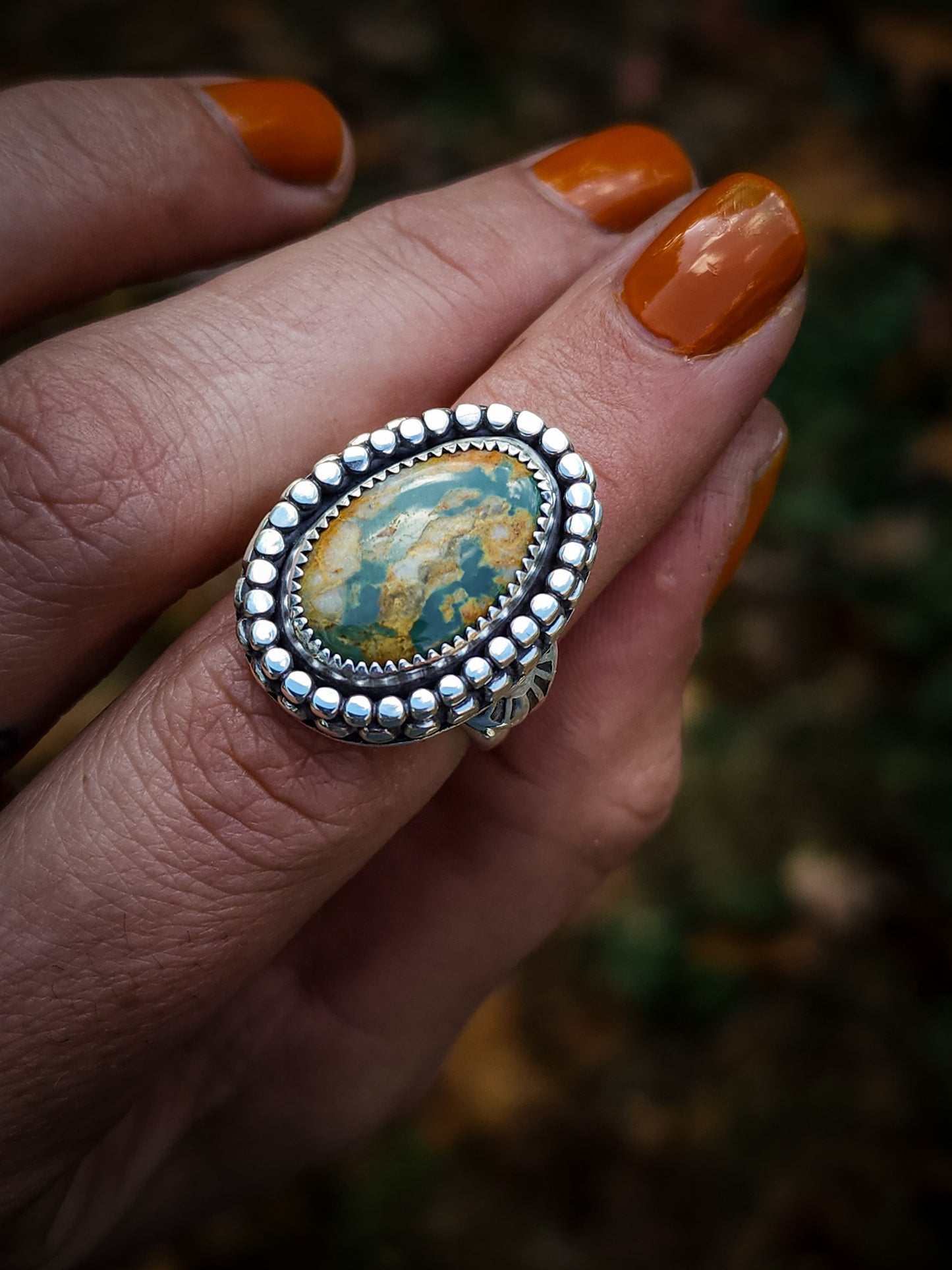 Autumn Flower Ring no.1 || 6.25