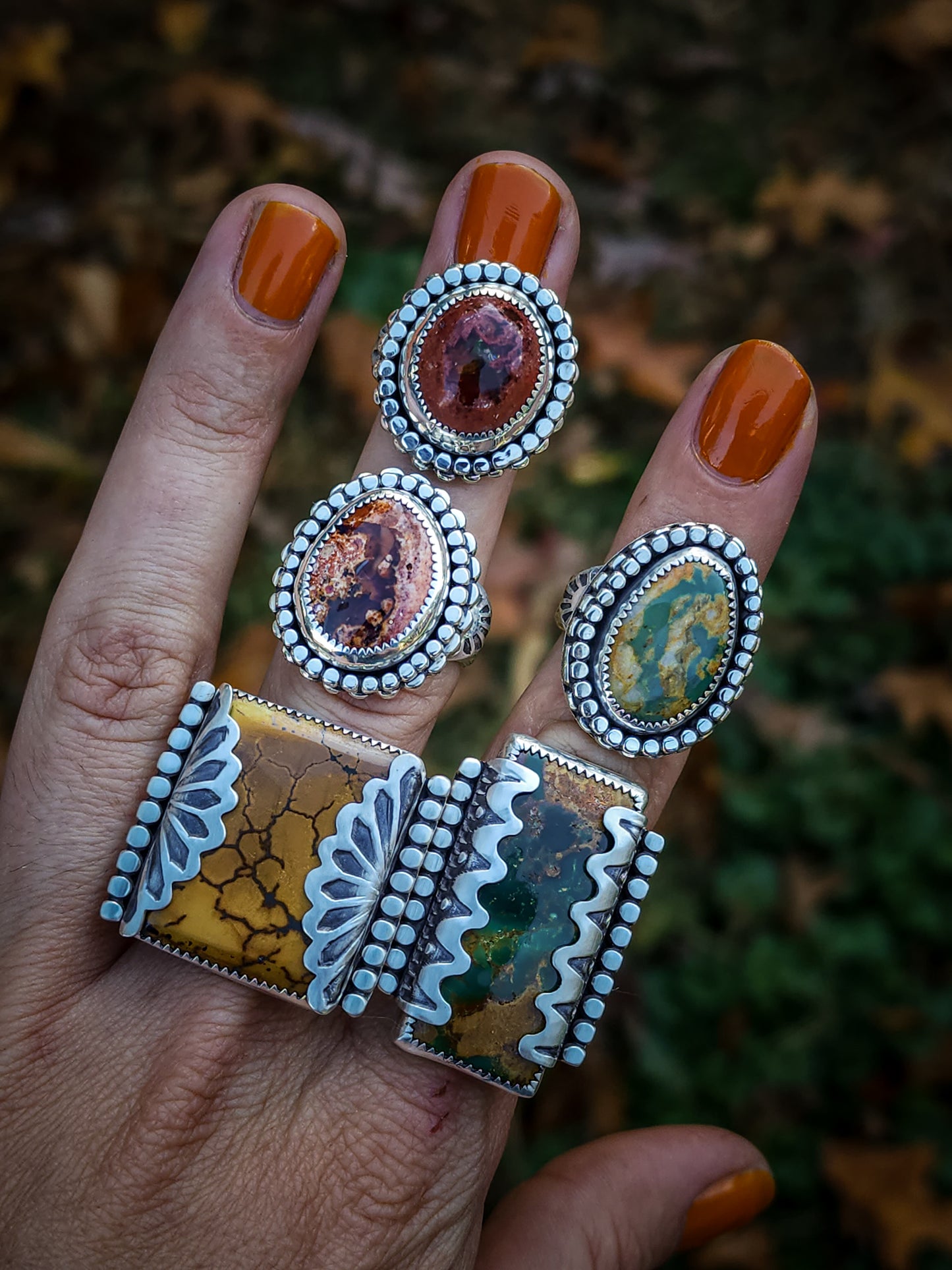 Autumn Flower Ring no.1 || 6.25