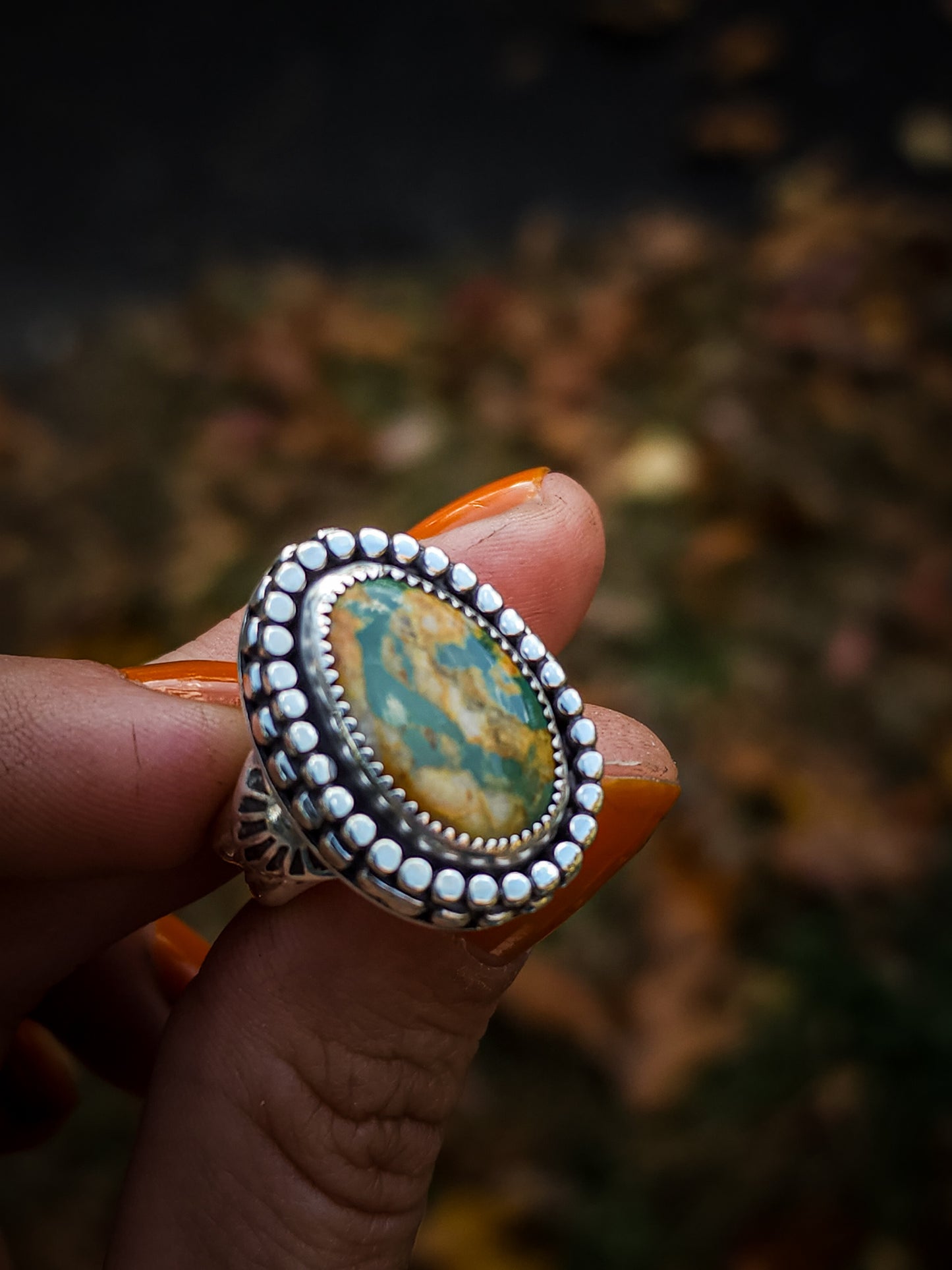 Autumn Flower Ring no.1 || 6.25