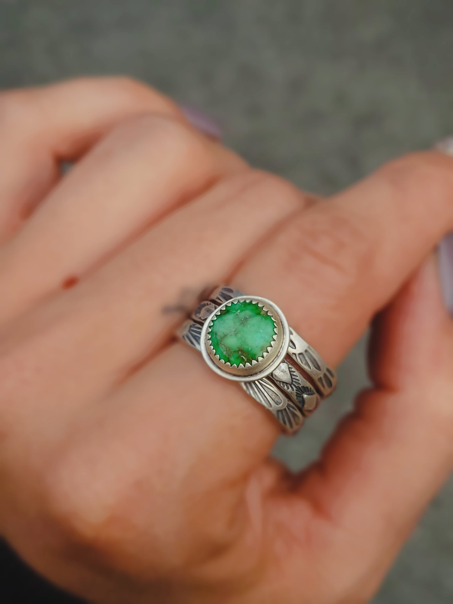 Stamped Stacking Rings no.1 || 11
