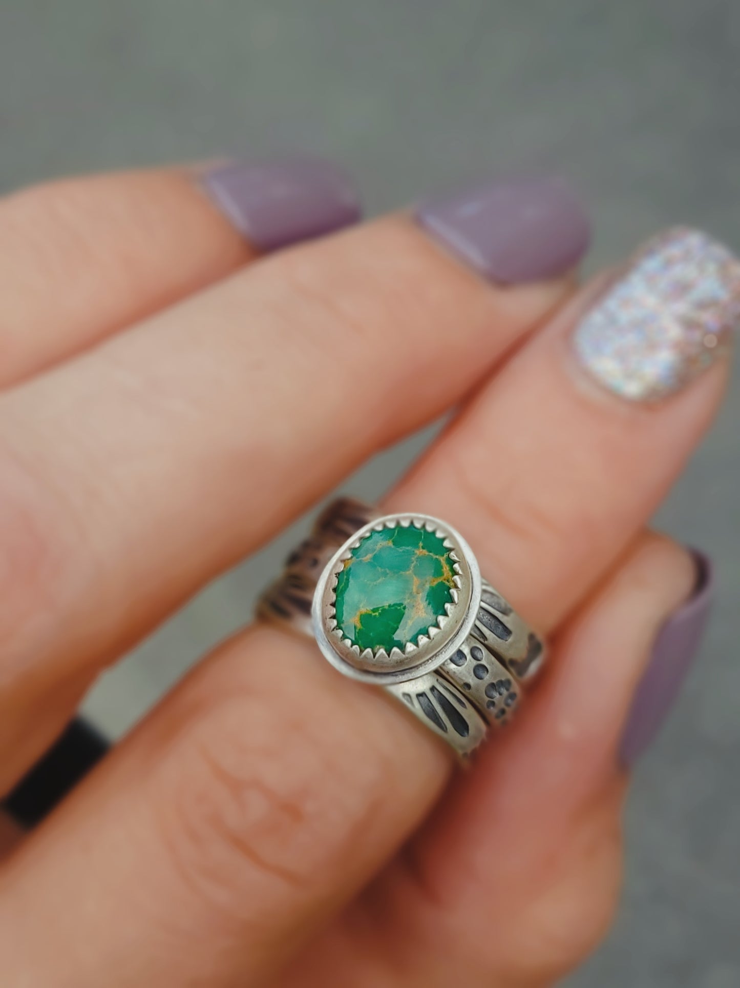 Stamped Stacking Rings no.5 || 6.5