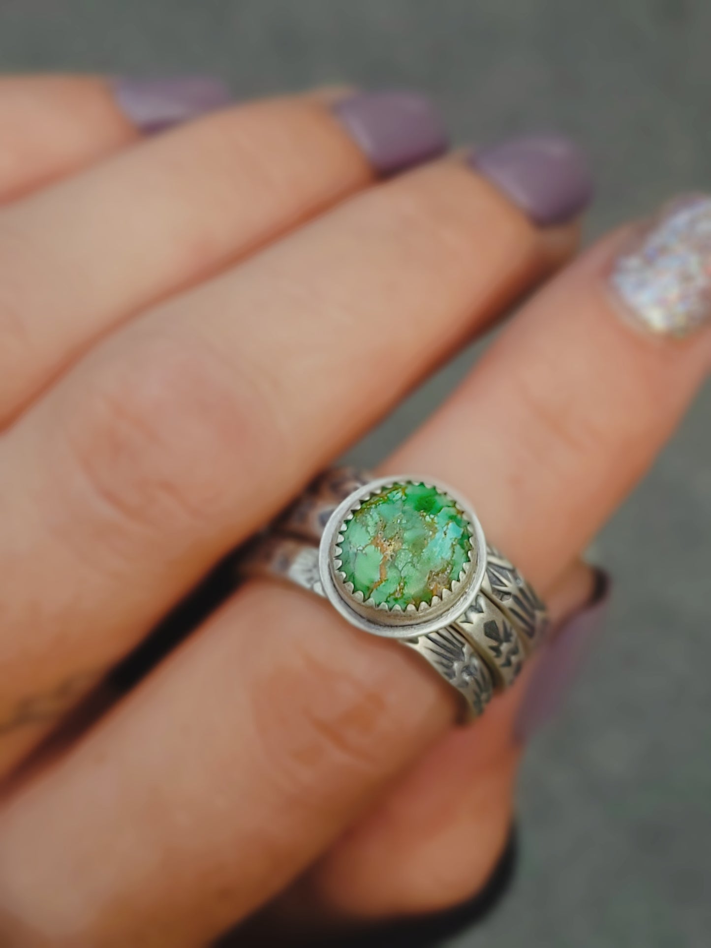 Stamped Stacking Rings no.10 || 10.5