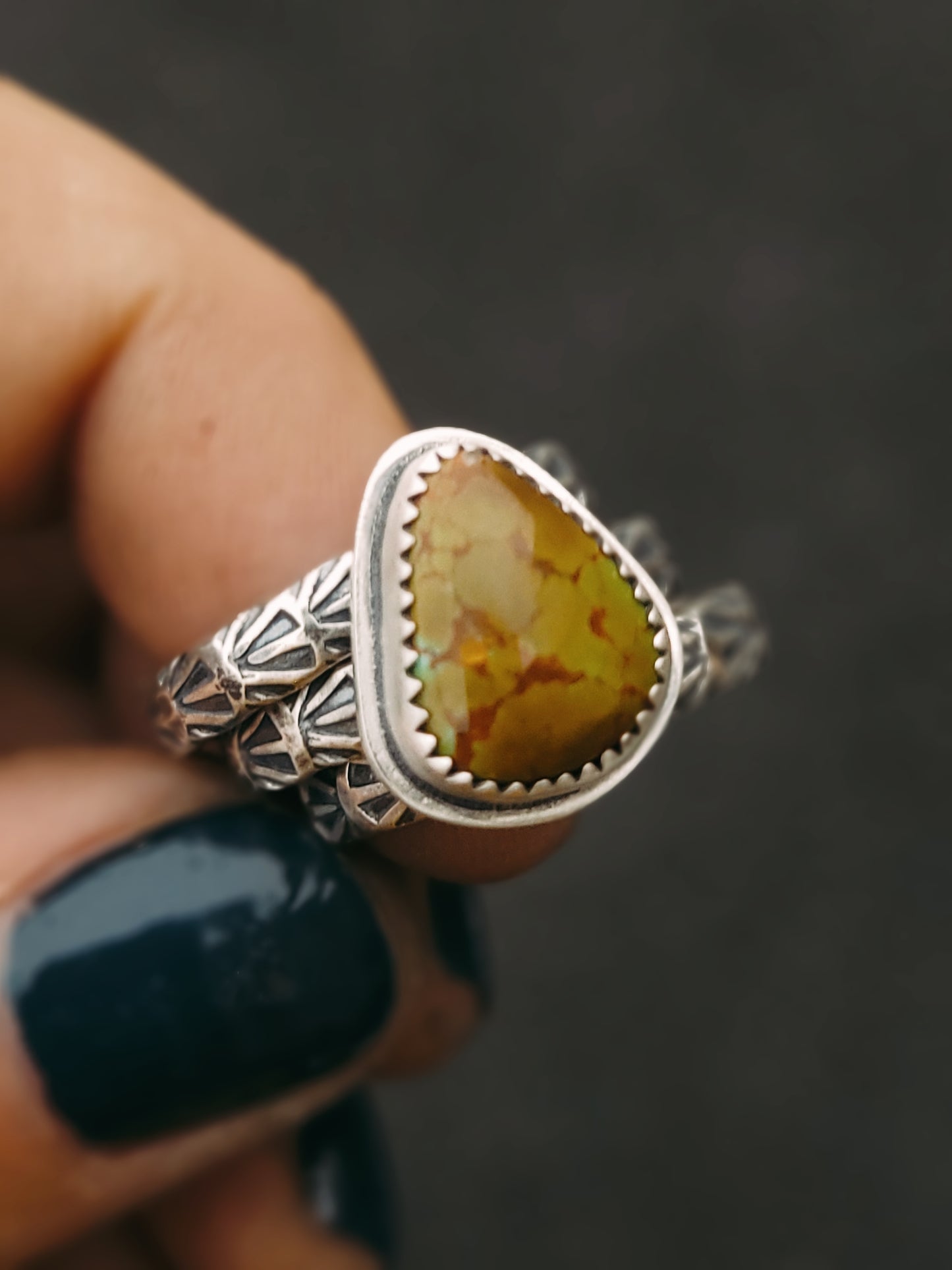 Stamped Stacking Ring Set no.4 || 6.5