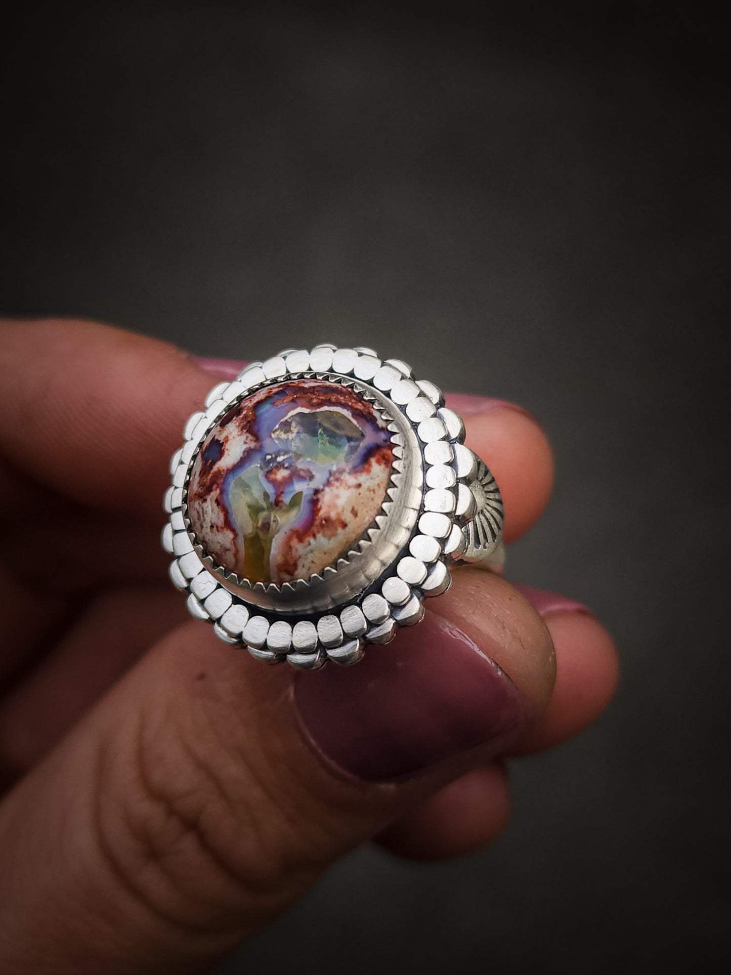 Flower Opal Ring no.1 || 7.5