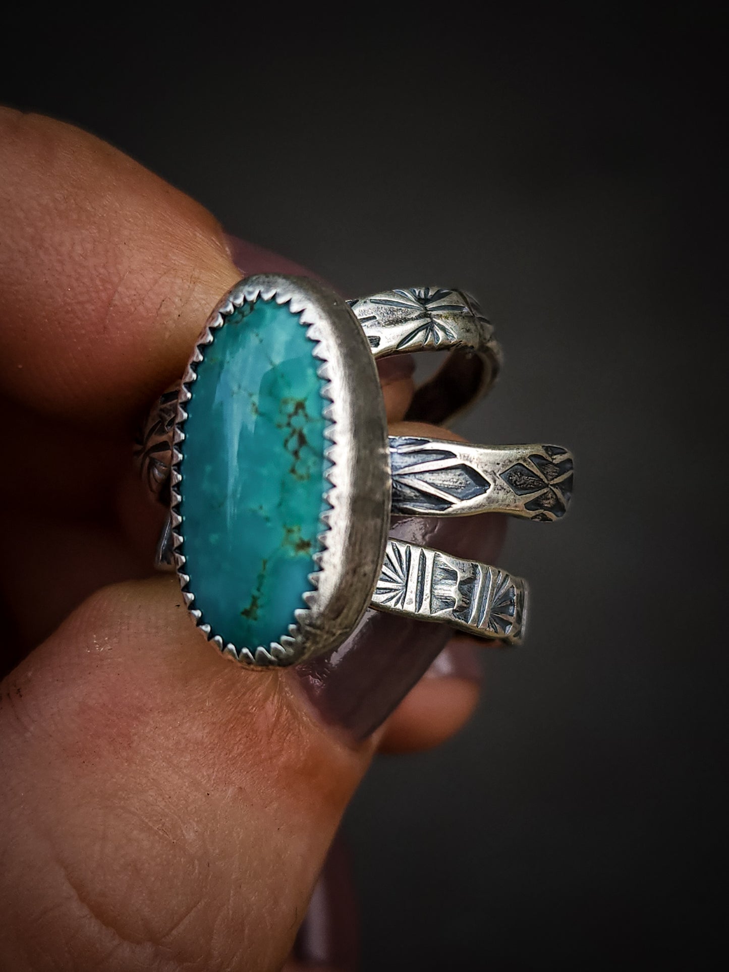 Stamped Stacking Ring no.2 || 7.5