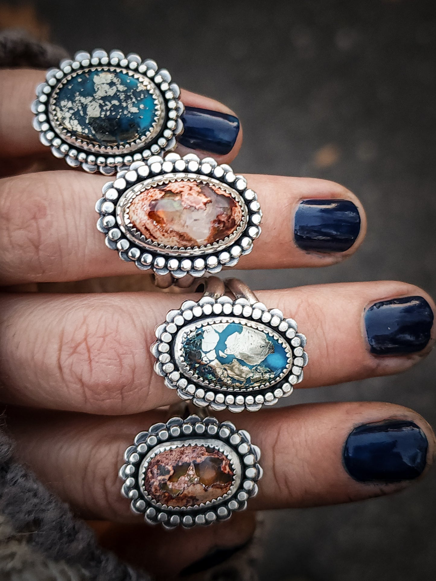 Winter Flower Ring no.2 || 7