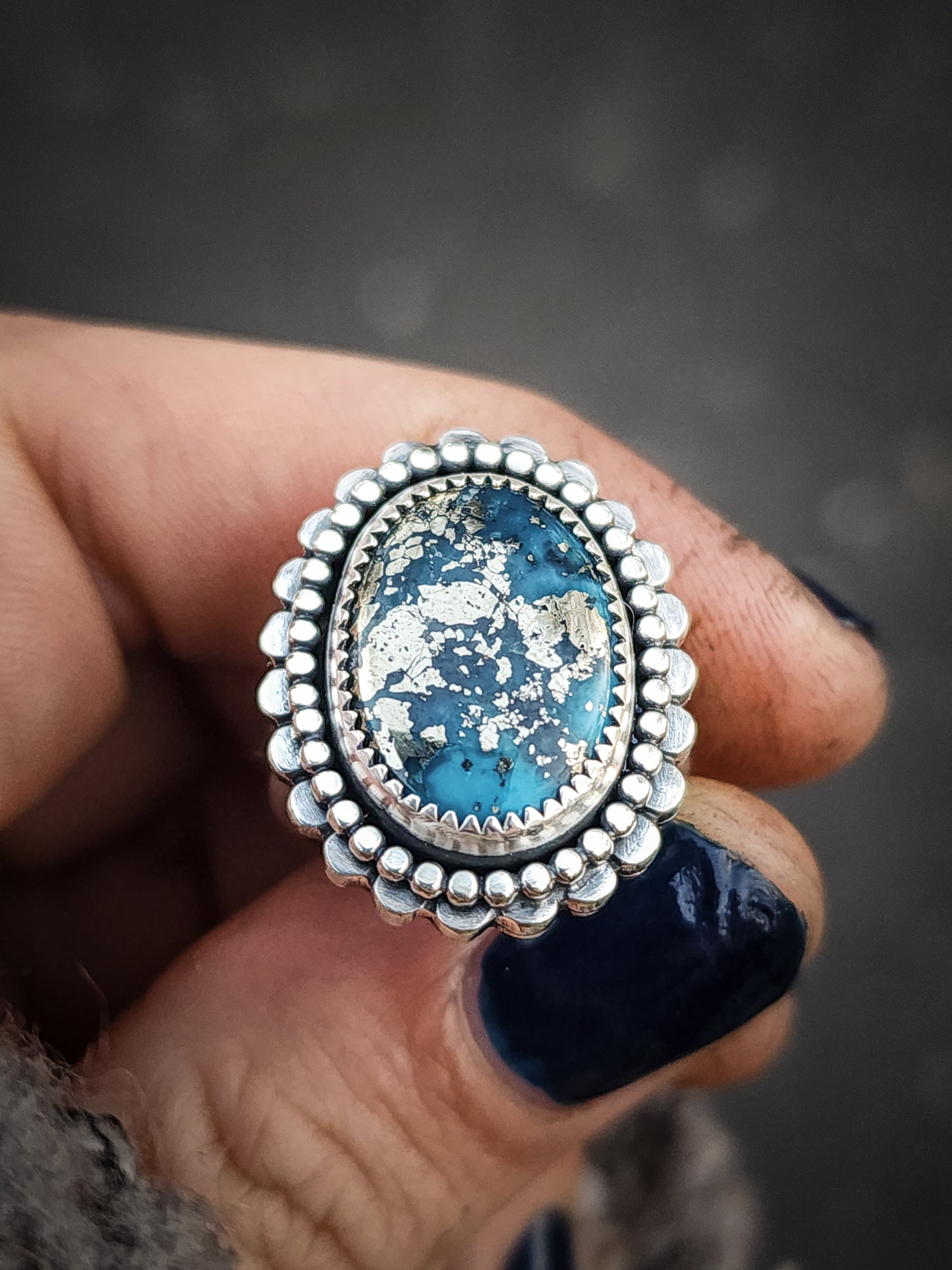 Winter Flower Ring no.4 || 6.75