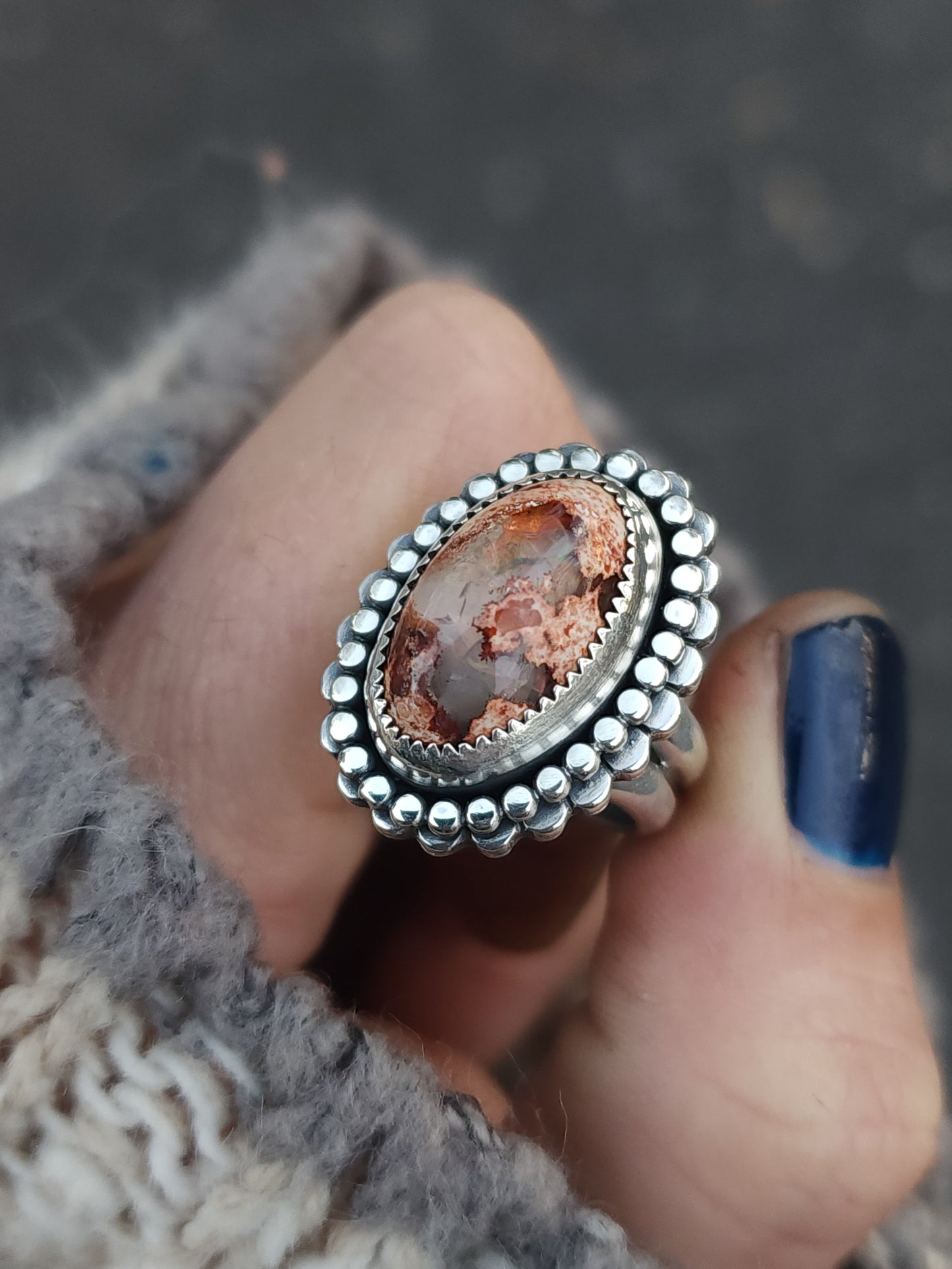 Winter Flower Ring no.2 || 7