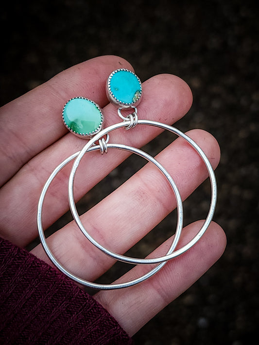 Turquoise Hoop Dangles [multi-listing]