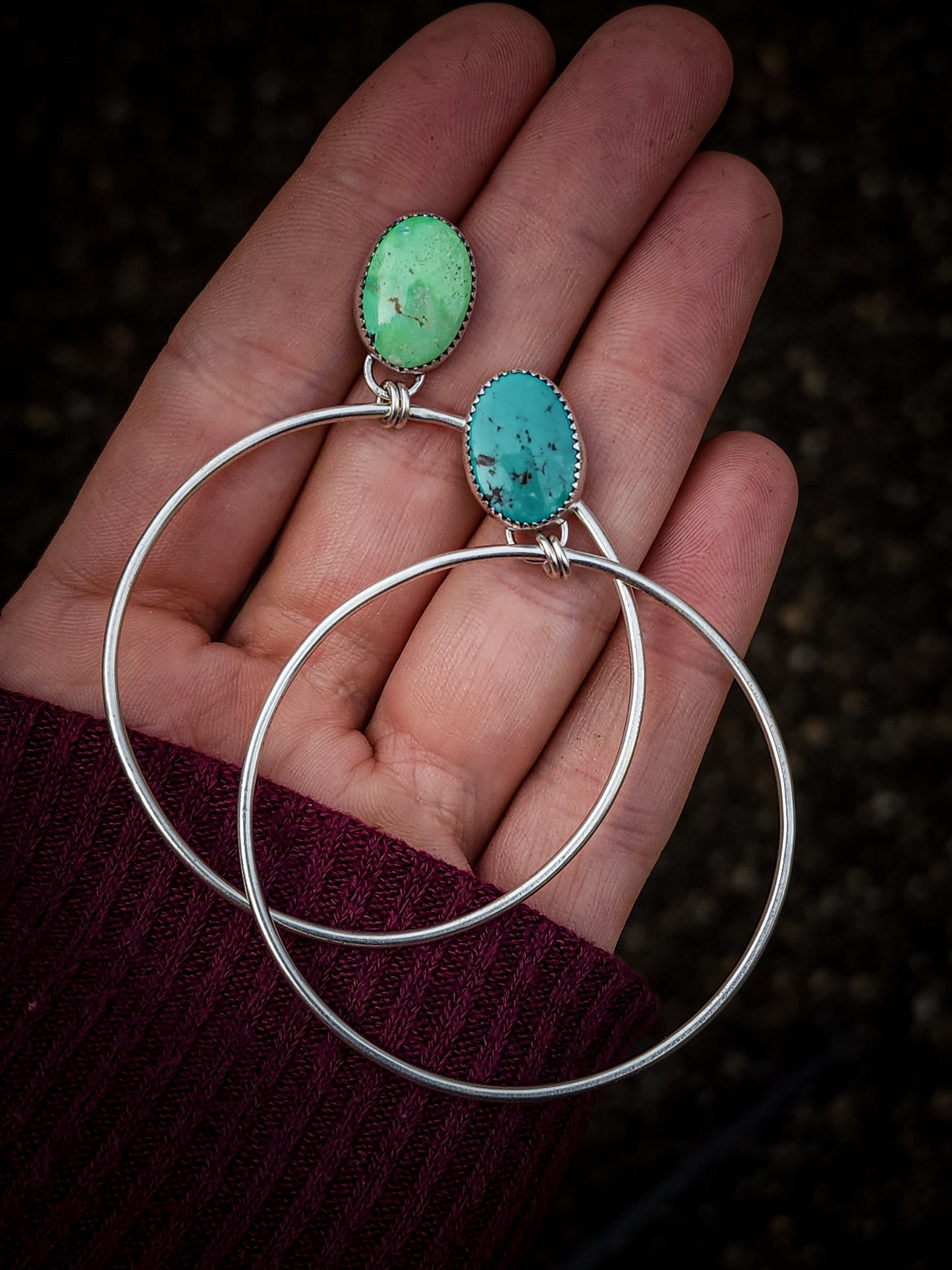 Turquoise Hoop Dangles [multi-listing]