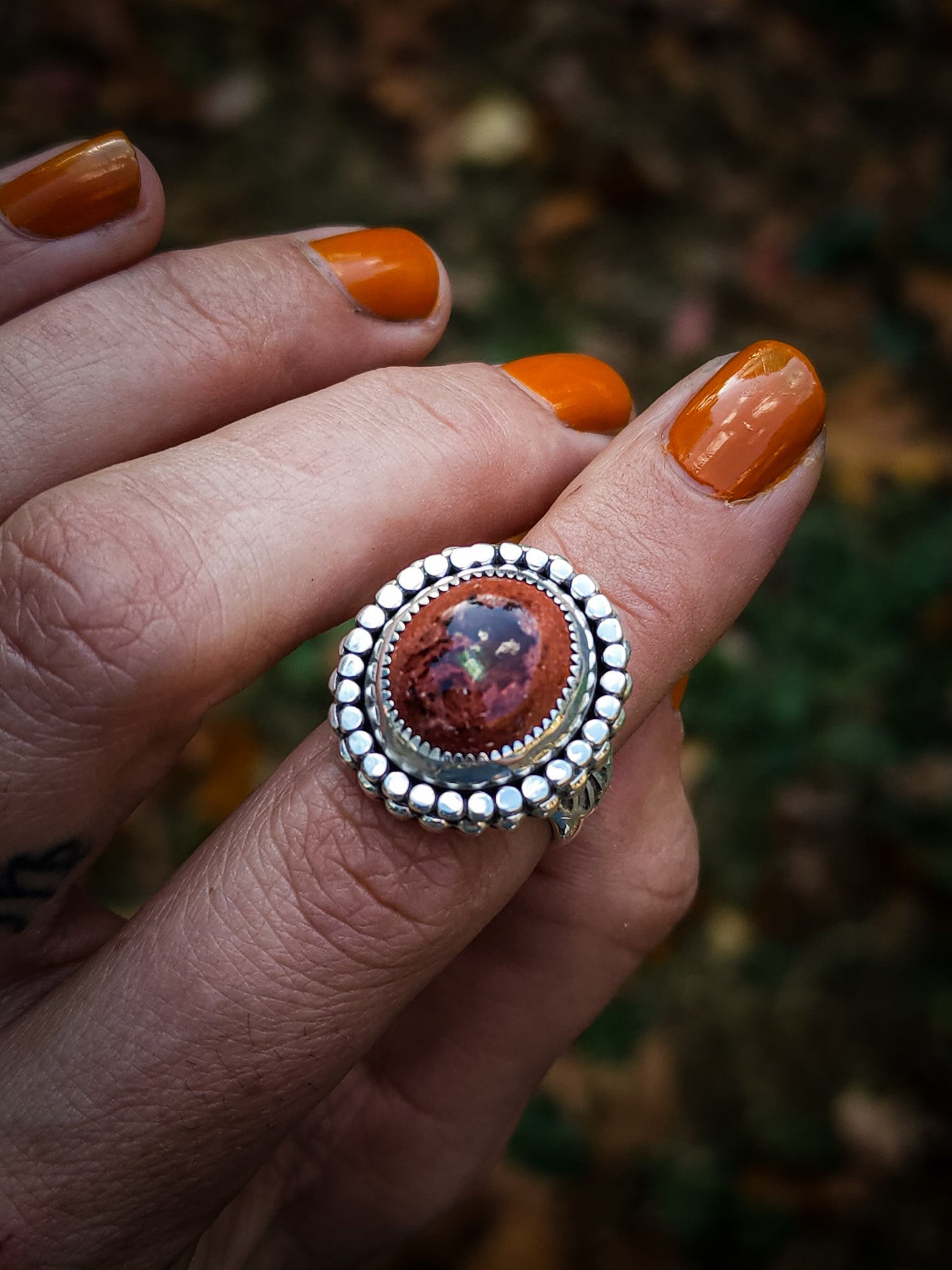 Autumn Flower Ring no.2 || 7.25